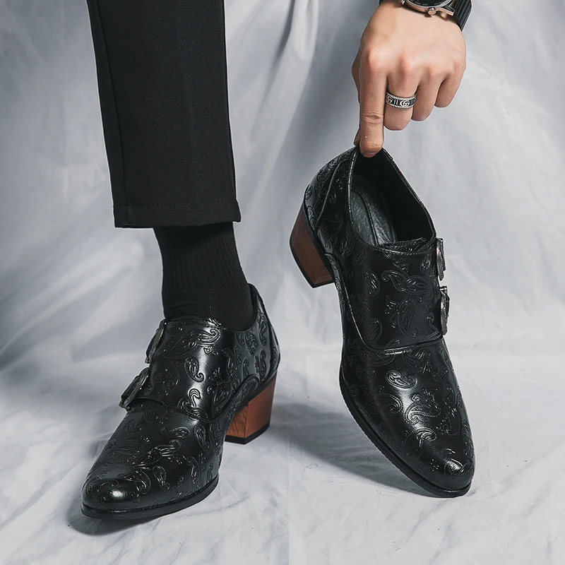 Wysokiej jakości skórzane buty wizytowe, buty biznesowe, eleganckie buty wizytowe, modne mokasyny od projektanta, luksusowe buty męskie na ślub, zapatos de hombre.