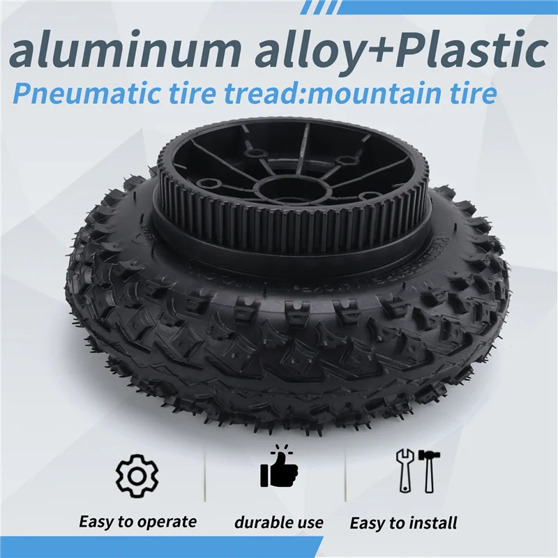 

ABXN-Rear Wheel 8 Inch 200X50 Pneumatic Tires For Electric Skateboard Damping Cross Country Skateboard Tubeless Tyre Parts