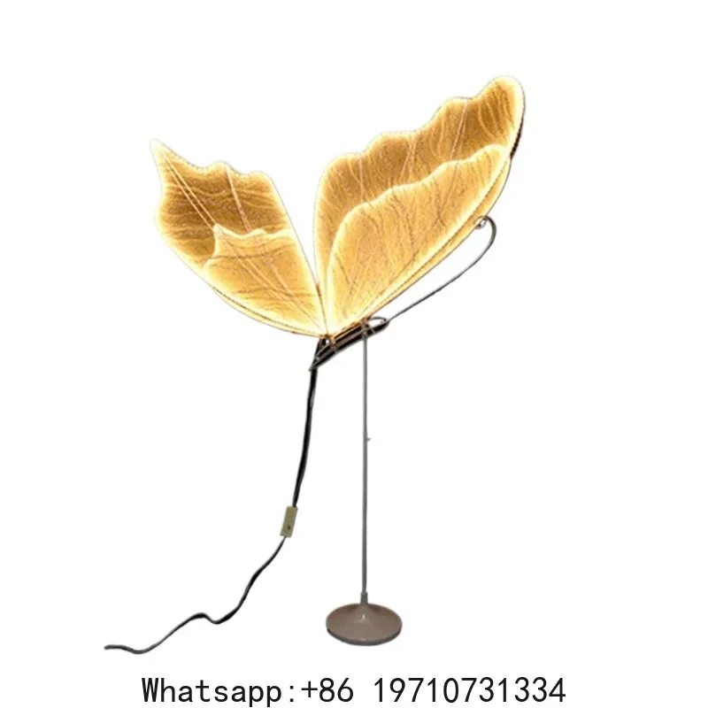 60cm Luminous Butterfly Wing Pendant Ceiling Decoration Wedding Road Guide Hotel Stage Decoration Lights Birthday Party Decorate view 2