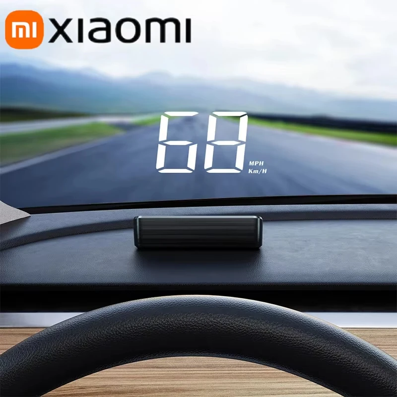 Xiaomi داخل السيارة عداد السرعة HUD رئيس يصل العرض الرقمي سرعة Mete GPS البوصلة متعددة الوظائف زجاج سيارة العارض 2025 #3