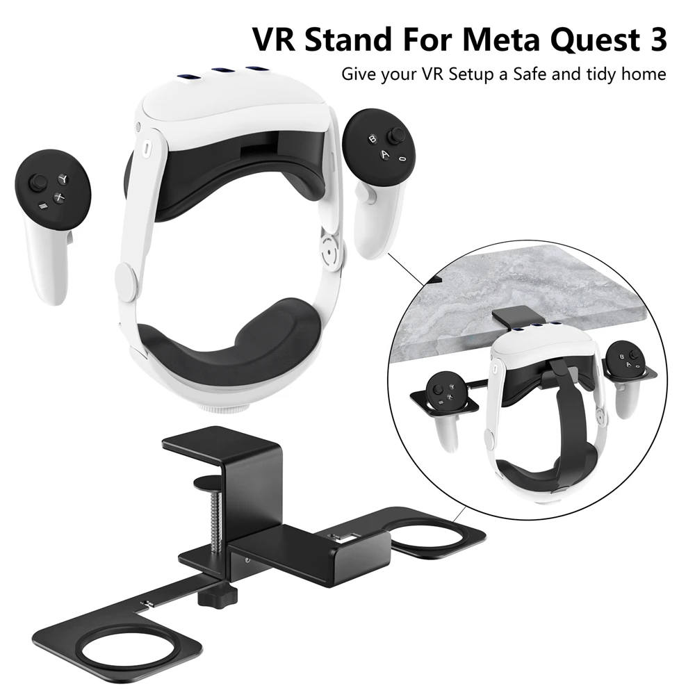 

Suitable for Meta Quest 3 Table Side VR Stand Aluminum Alloy