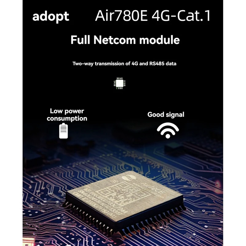 Module 4G vers RS485 Module Air780e 4G vers RS485 Module RS485 vers 4G Module de Transmission de données Air780e 4G vers RS485