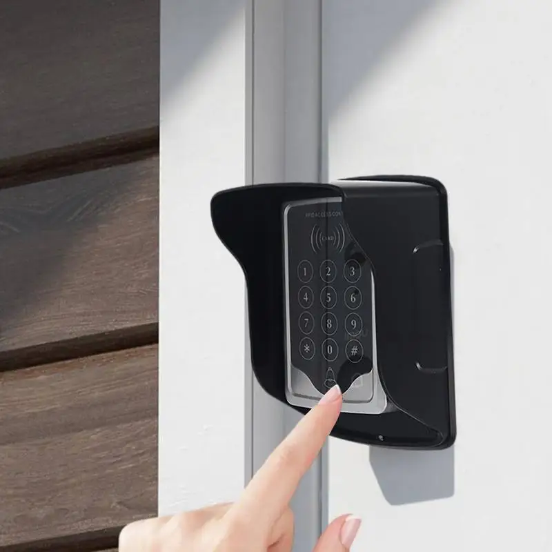 Doorbell Waterproof Cover Ring Doorbell Anti-Glare Cover Weatherproof Rainproof Wireless Doorbell Cover For Any Push Button Door