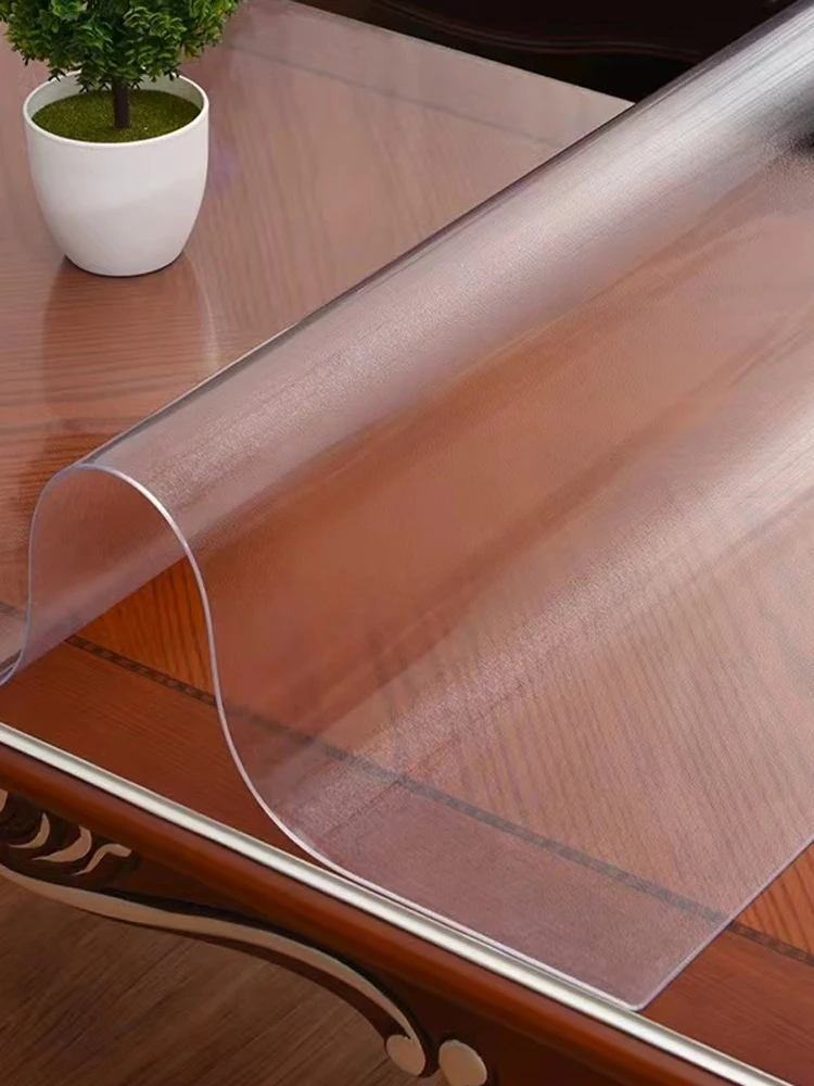 

Eco-friendly PVC matte table mat, waterproof and oil-proof, soft and durable, for desktop protection, soft glass tablecloth