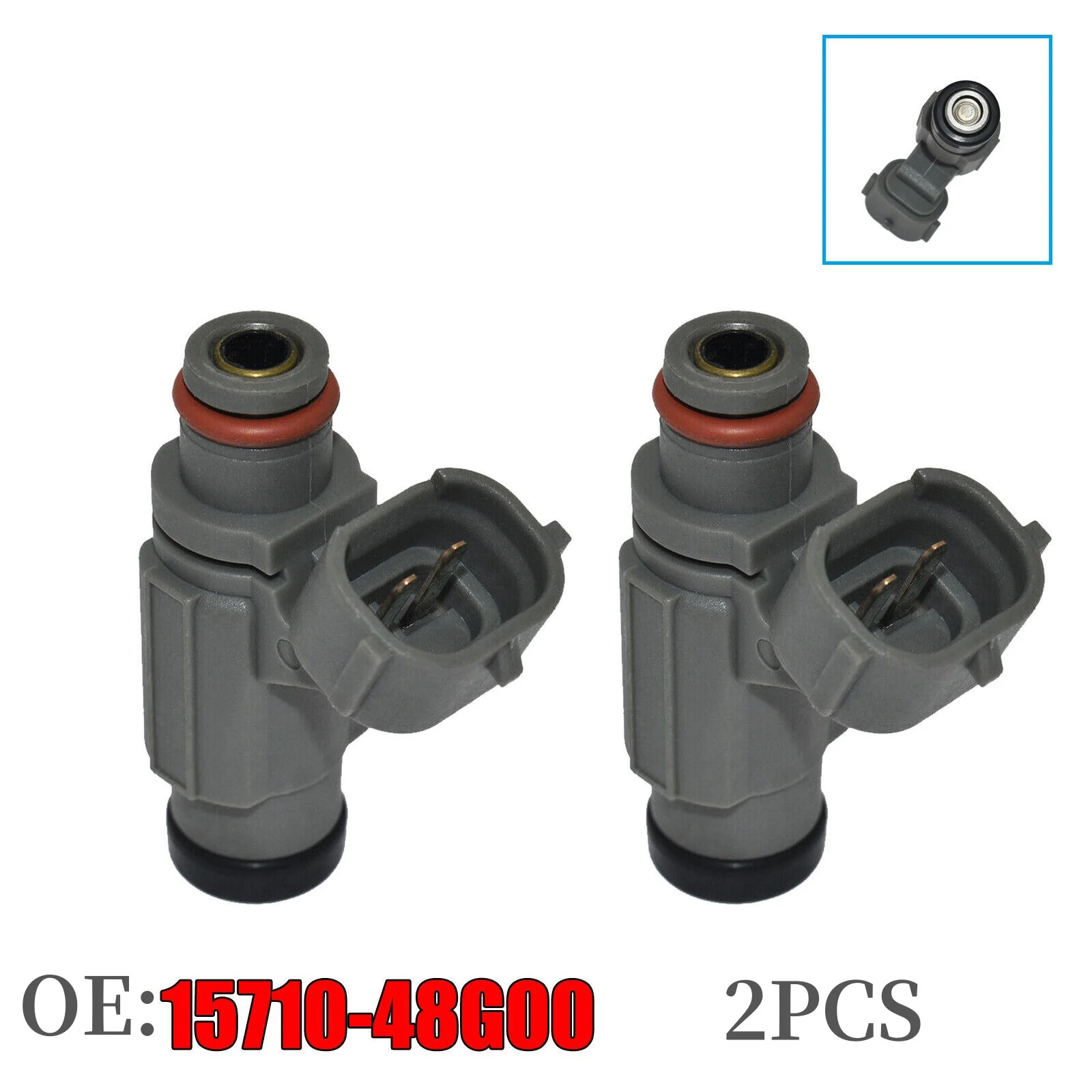

2Pcs For Suzuki Motorcycle Fuel Injectors 15710-48G00 Replacement Repair Parts For Suzuki Boulevard M109R C109R M90 GSX-R600