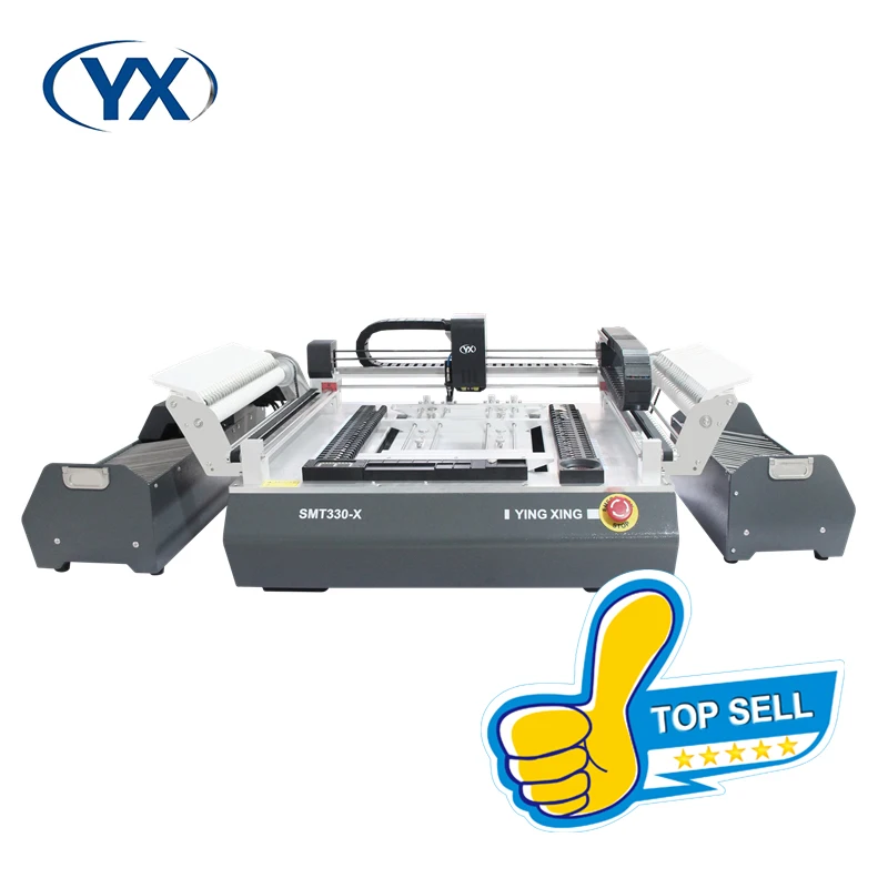 الأسهم في الاتحاد الأوروبي SMT330-X ماكينة استبدال المكونات باستخدام تقنية التركيب السطحي مع محرك معزز خطوة و 54 مغذيات