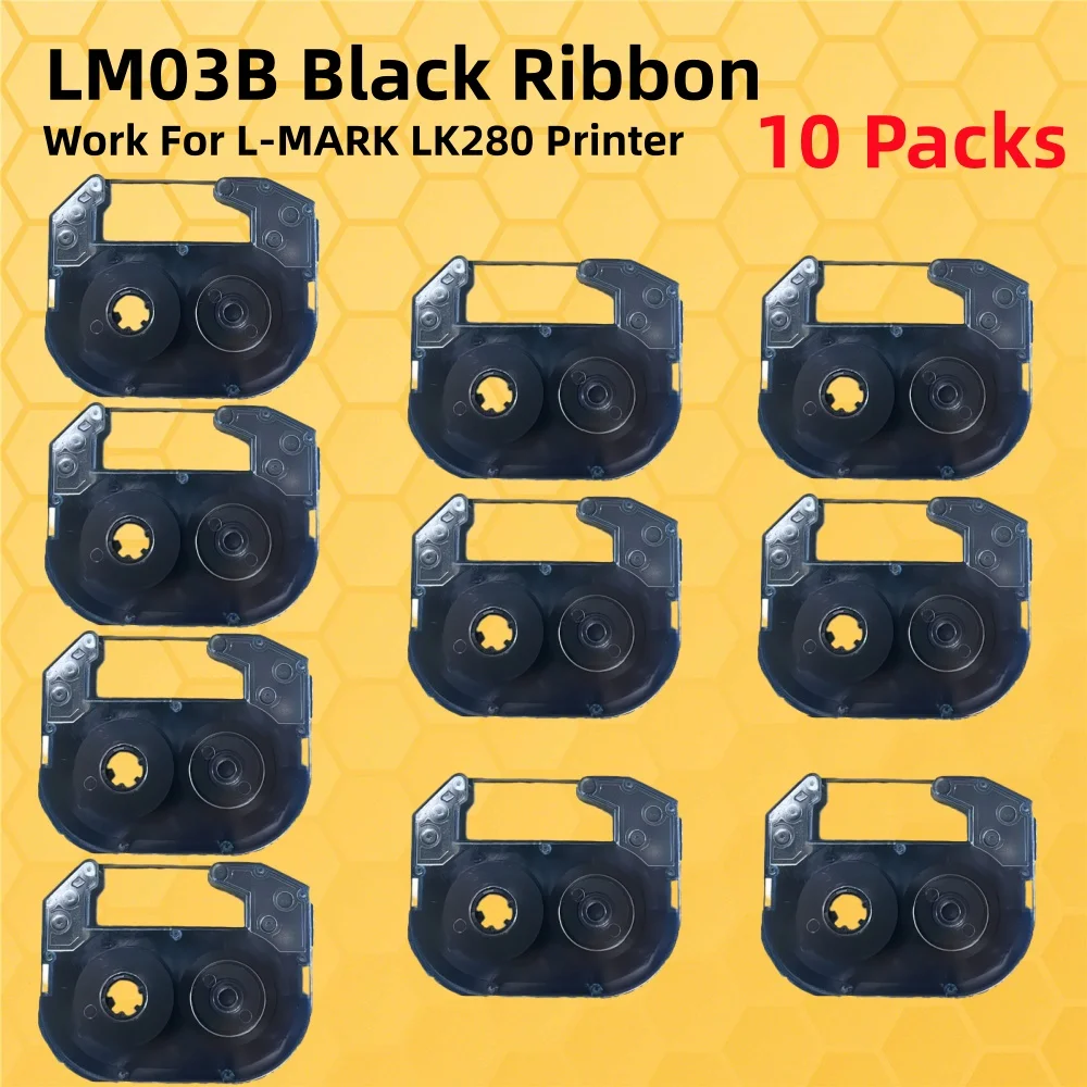 12mm*30meter LM03B Ribbon Black 30m For L-MARK Wire Marker ID Printer LK-280 Electronic Engraving Machine