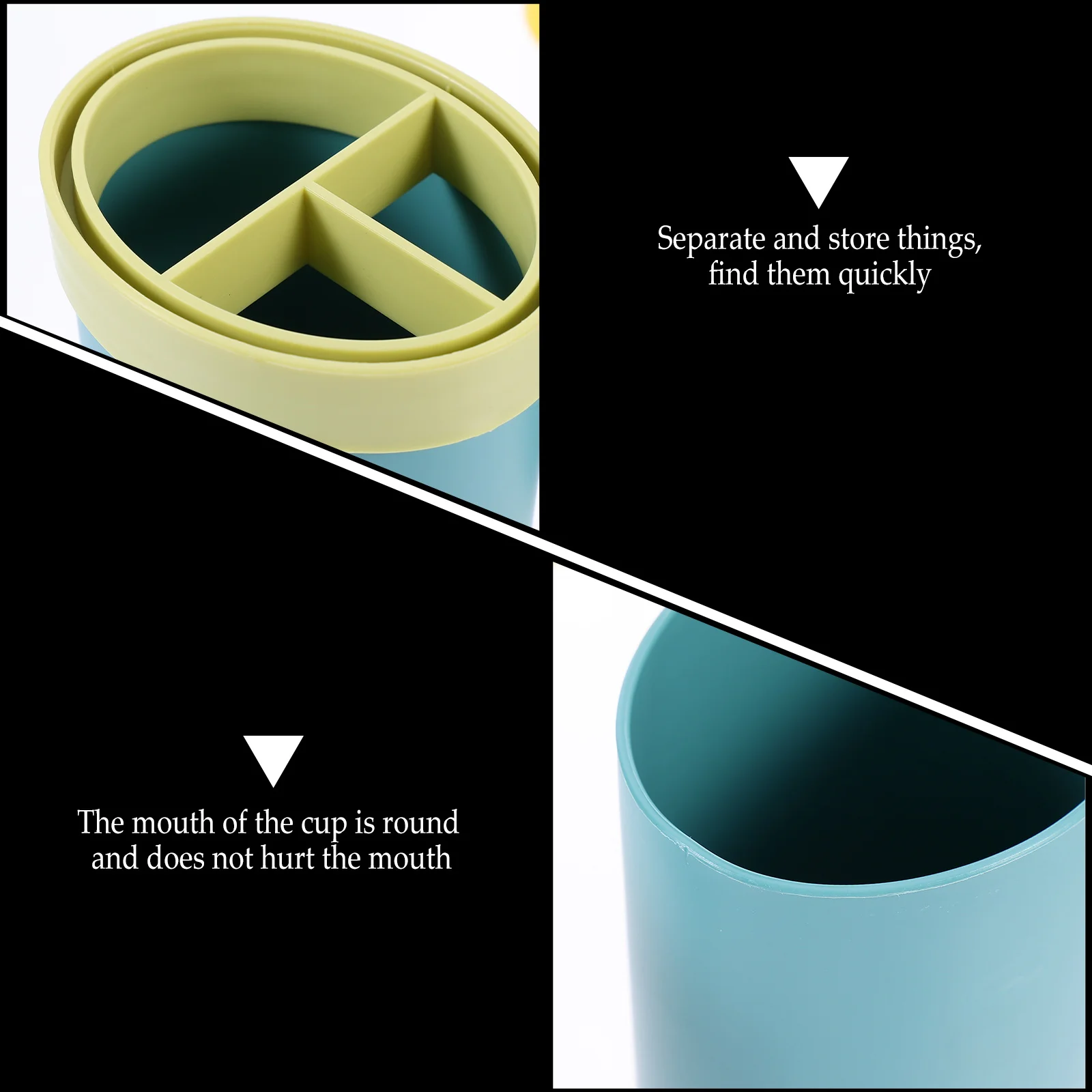 

2Pcs Portable Toothbrush Cup Case Durable PP Travel Holder Toothpaste Storage Organizer for Camping School Bathroom