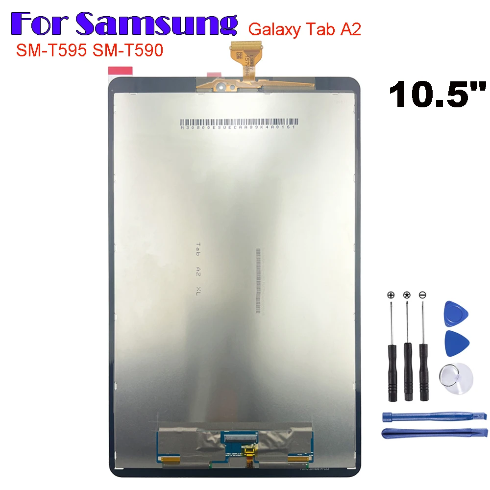 

New For Samsung Galaxy Tab A2 10.5" SM-T595 SM-T590 T590 T595 2018 LCD Display Touch Screen Digitizer Glass Assembly Repair