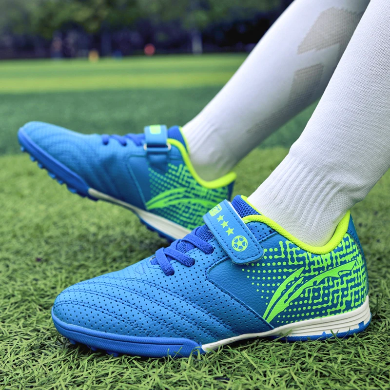 أحذية كرة القدم للأطفال في الأماكن المغلقة للأولاد أحذية تدريب للطلاب غير قابلة للانزلاق أحذية كرة القدم للأطفال أحذية رياضية لكرة الصالات من العشب الاصطناعي #4