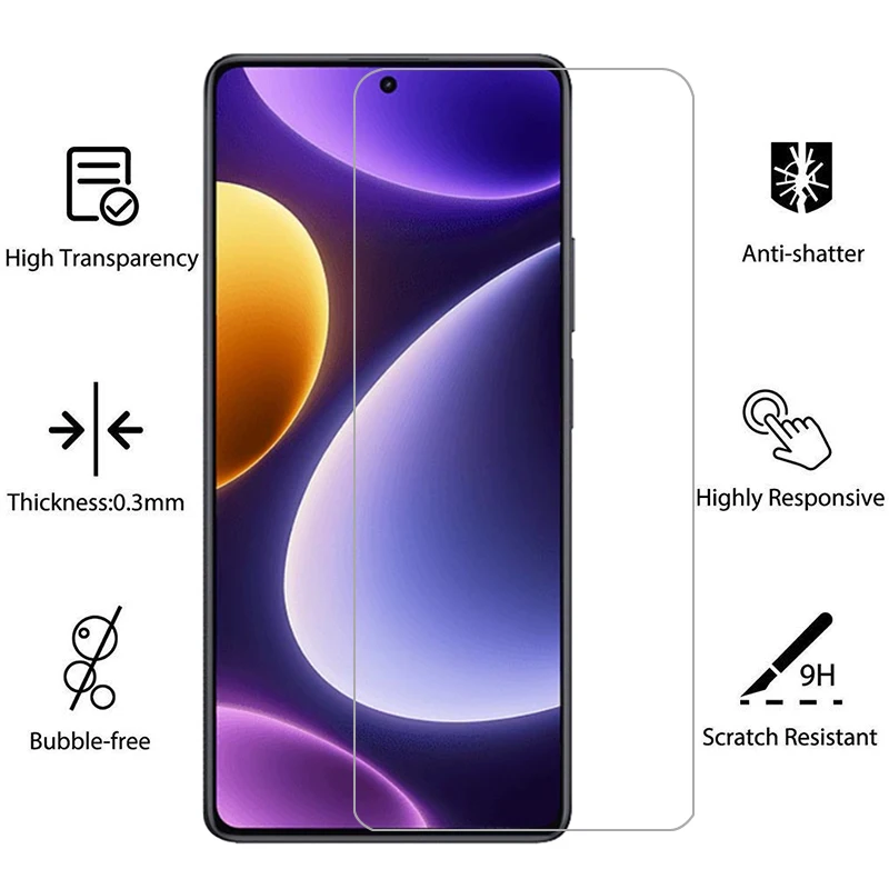 screen protector for xiaomi redmi note 12 turbo protective tempered glass on note12 12turbo note12turbo film xiomi remi redme 5g view 2