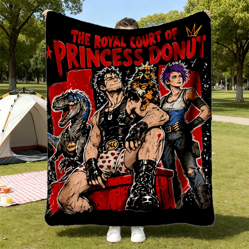 Royal Court of Princess Donut Comfy Blanket, Dungeon Crawler Carl Mongo DCC LitRPG Fantasy Book Lover Gamer Gift