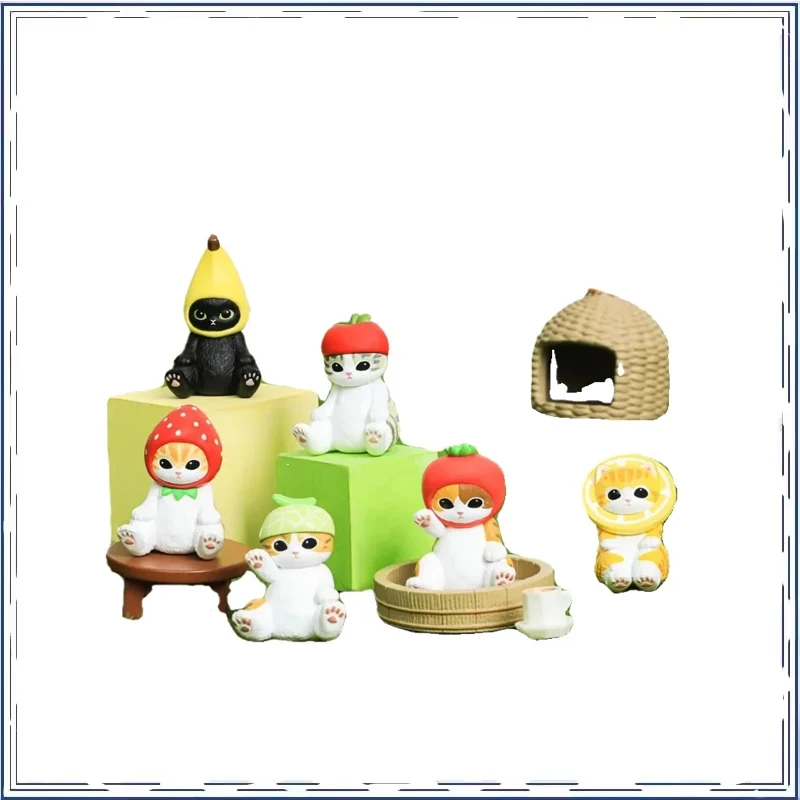 

Blind Box Cat Fushandi Kawaii Doll Office Cure Trendy Play Ornament Action Figure Model Toys