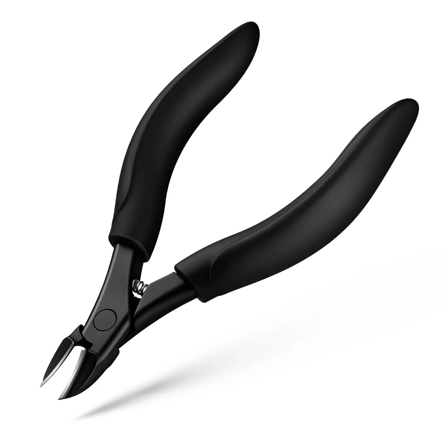 

Raised Cutting Edge Toenail Clippers for Thick & Ingrown Nails – Ergonomic Design for Seniors, Podiatrist Recommended, Black