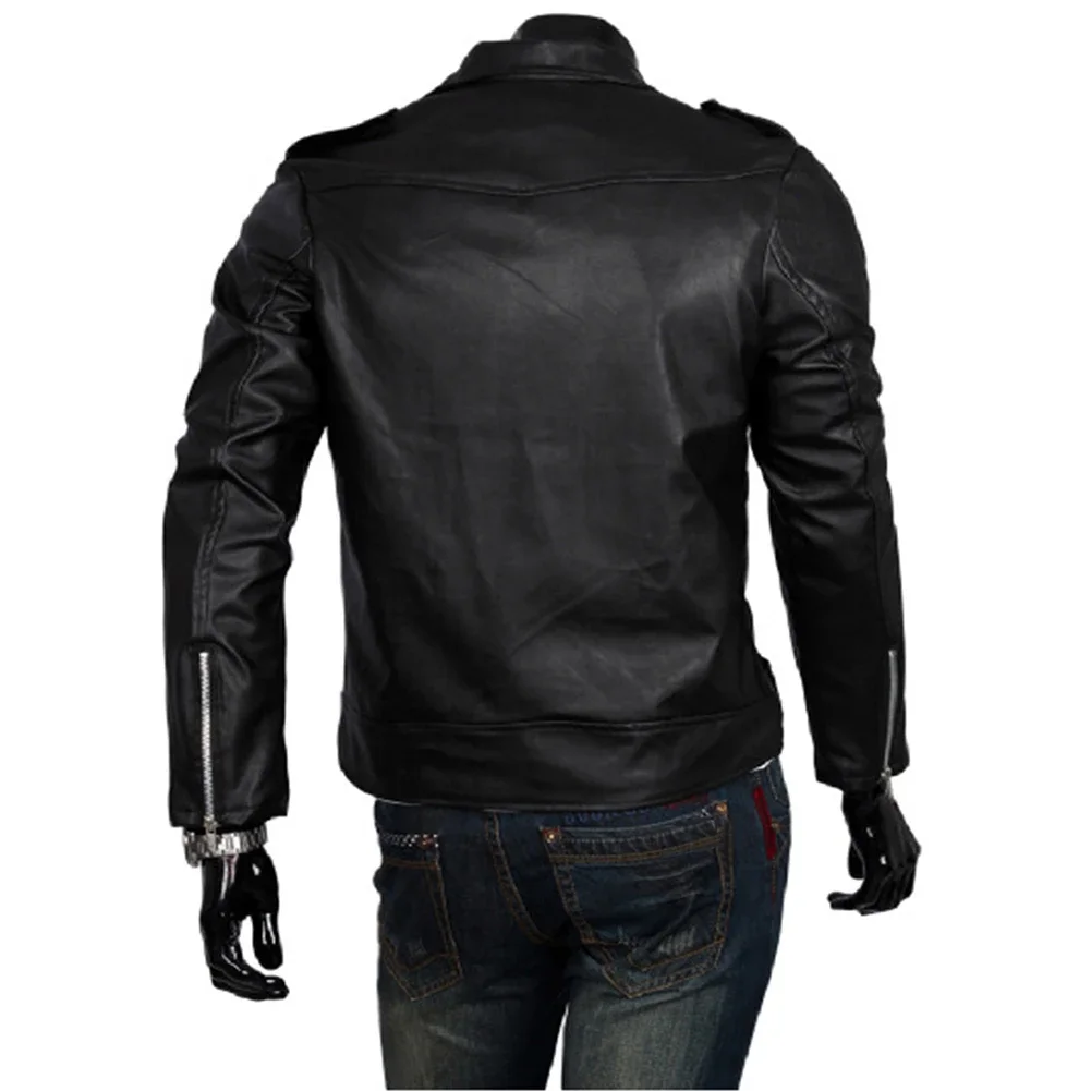 Men Leather Jacket Slim Fit Motorcycle Jacket Zipper Casual Coat Spring Autumn Winter 20 S48ed3409da0d4a7082f410503e49643a0