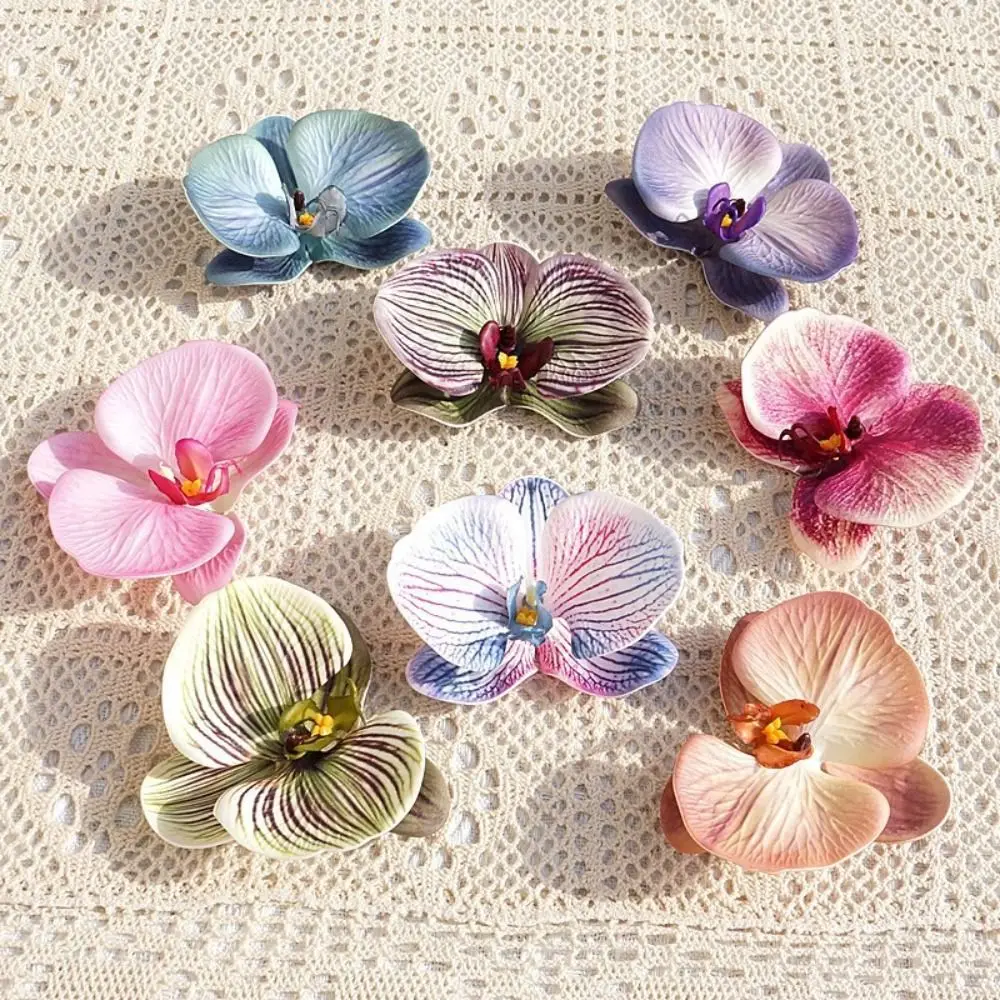 Earring DIY Jewelry Making Craft Simulated Flower Handmade Accessories Headdress Butterfly Orchid Flower Decoration Hairpin Gift