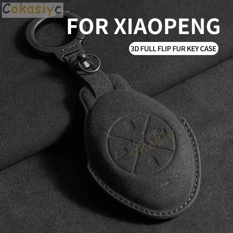 

Для Xiangpeng Xpeng P5 P7 G3 G6 G9 X2 N5 F30 H93 X9 2019 2020 2021 2022 2023 Чехол для дистанционного брелока Замшевый кожаный чехол для автомобильного ключа