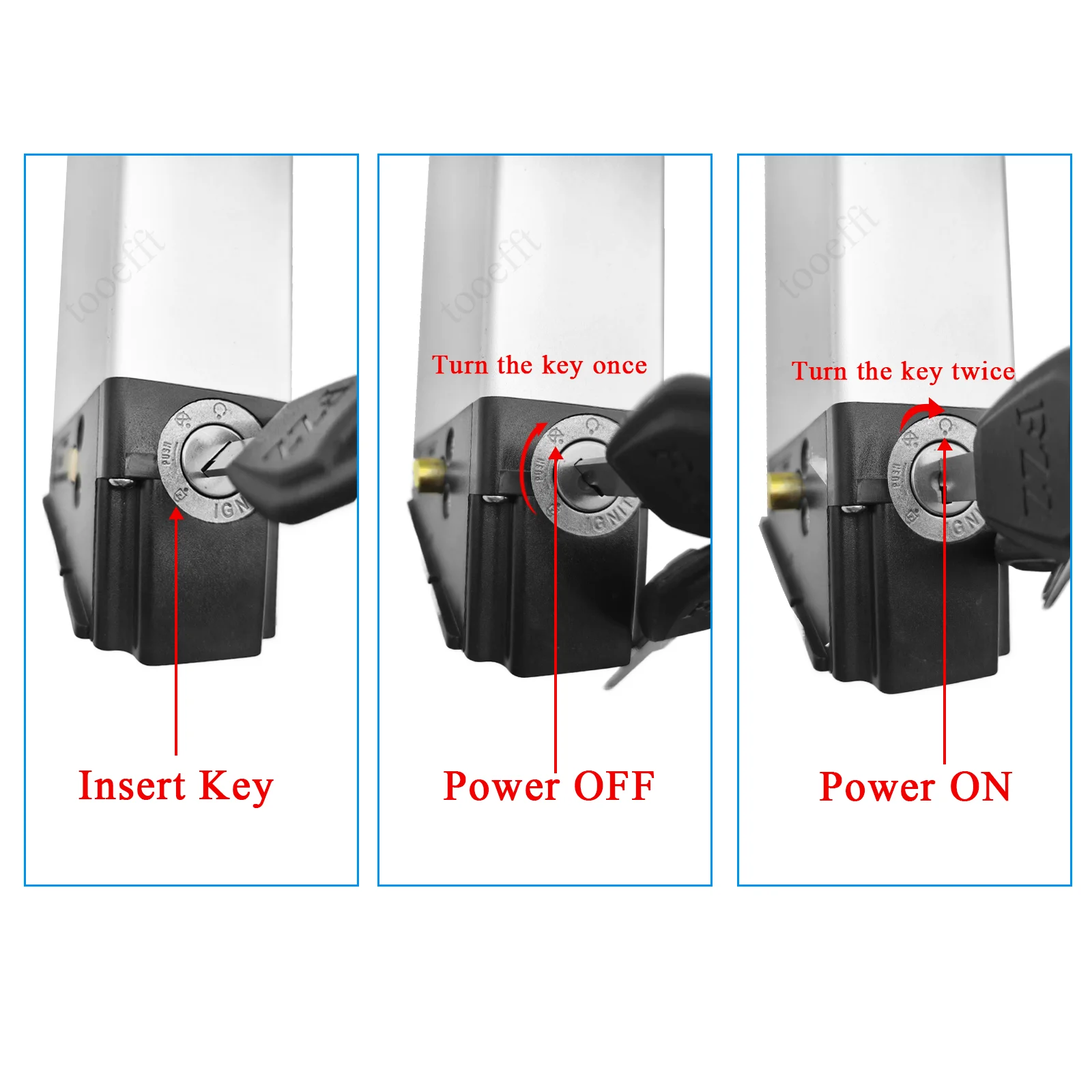 Tooefft بطارية دراجة كهربائية قابلة للطي 48 فولت 10.4Ah 14Ah لـ Lectric XP Shengmilo MX-21 MX-80 MX-01/MX01 ebike