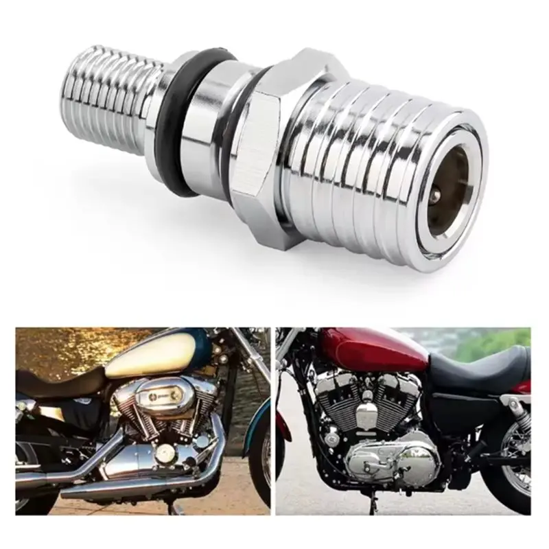 For Sportster XL 883 1200 XL883 XL1200 2007- 2022 Silver Fuel Check Valve Replacement Part 75309-07A Motorcycle