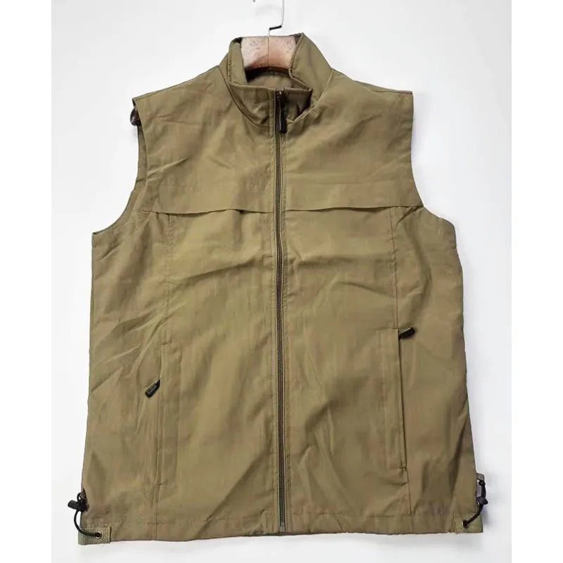 Men's autumn and winter new fashion brand all-in-one vest overalls multi-pocket outdoor leisure business coat vest