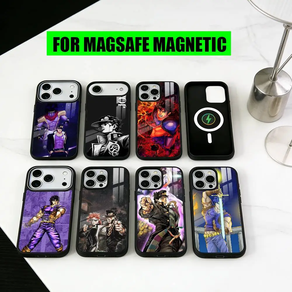 

COOL J-JoJo B-Bizarre A-Adventures Phone Case For iPhone17,16,15,14,13,12,11 Plus,Pro Magnetic with Magsafe Wireless Charging