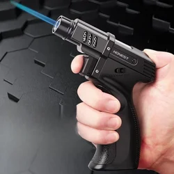 New Metal Windproof Outdoor Camping BBQ Adjustable Big Fire Jet Flame Cigar Lighter Kitchen Torch Ignition Tools Gadgets for Men