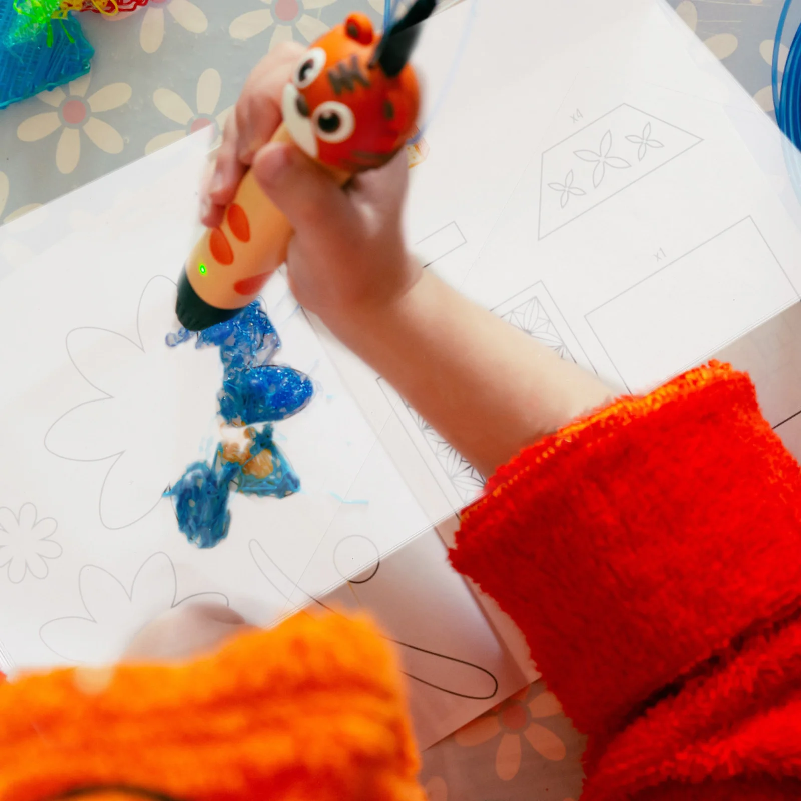 

10Pcs Clear Stencil Sheets for 3D Printing Pen Drawing Thick Translucent Plastic DIY Craft Design Templates Custom Stencil