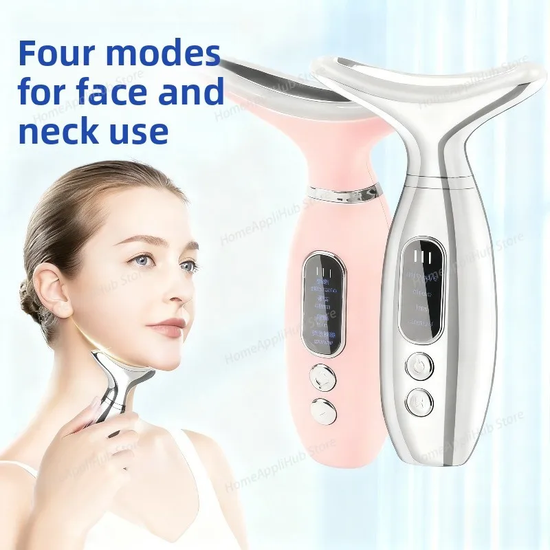 Electric Neck Beauty Device Constant Temperature Hot Compress Skin Rejuvenation Massager Facial Neck Care Health Wellness