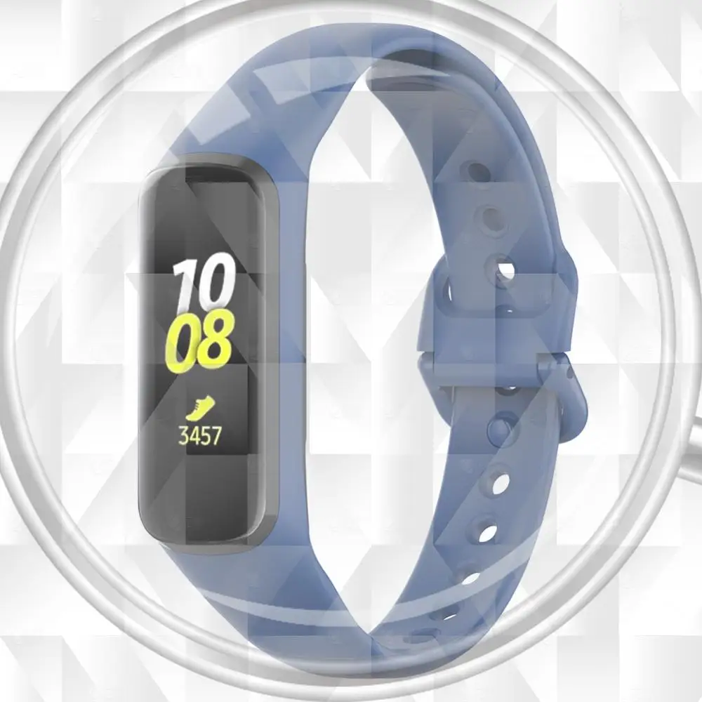 

Replacement Silicone Wrist Strap+Shell Frame for Samsung Galaxy Fit-E SM-R375