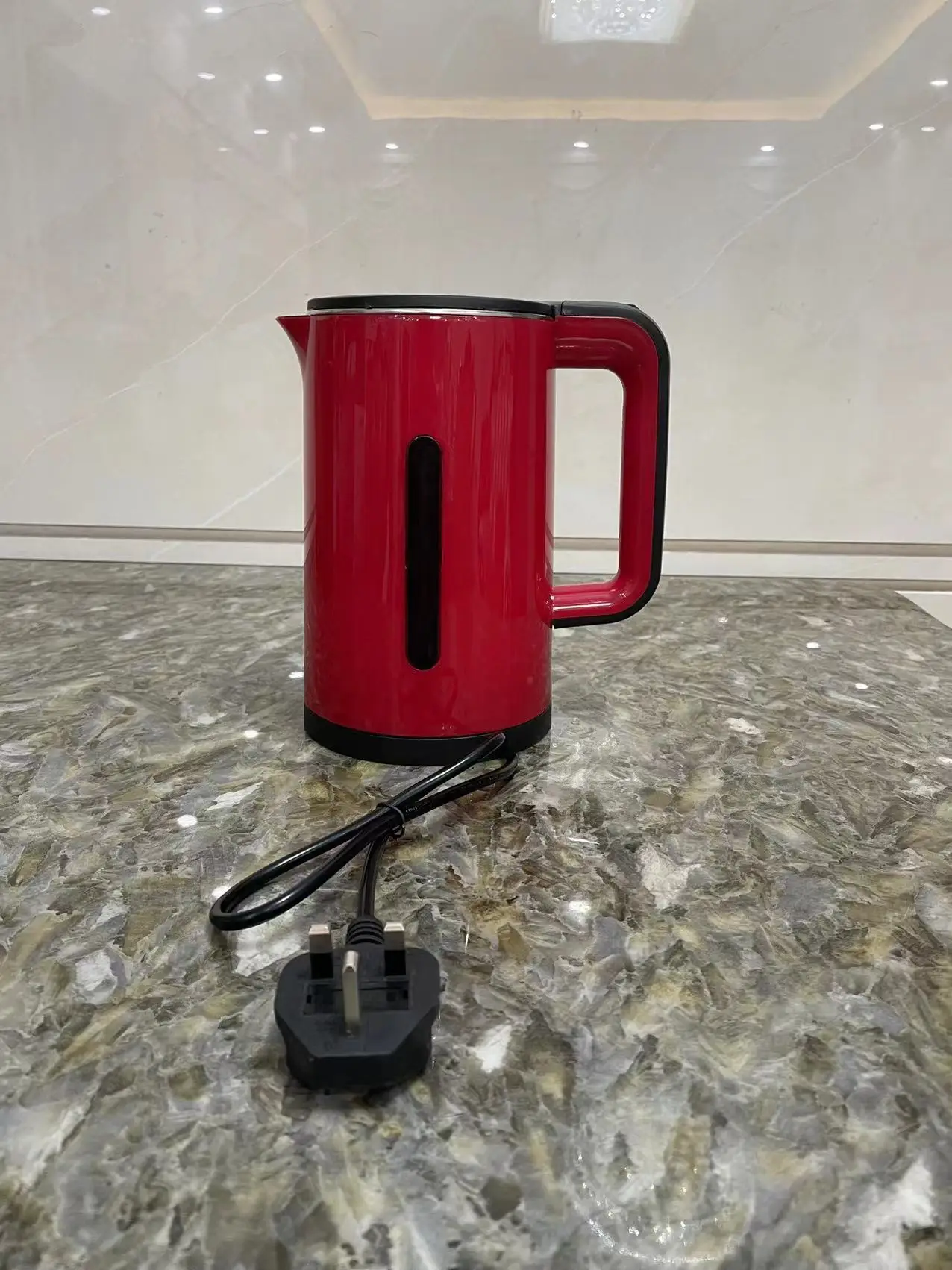 Electric Kettle Double Layer Heat-resistant Kettle Household Hot Water Kettle for Boiling Water