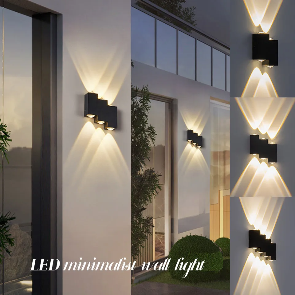 

Waterproof IP55 Aluminum LED Wall Lamp AC85-265V LED Modern Outdoor Lights Patio Lights Durable Up and Down Lights Yard Wall Lig