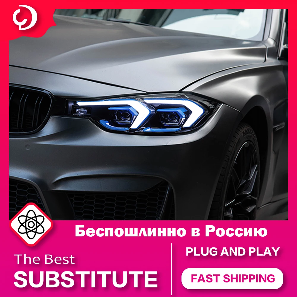 AKD Car Styling Headlights for BMW F30 2013-2019 3 Series F31 F35 320i LED Headlight DRL Led Projector Cars Accessories Modified