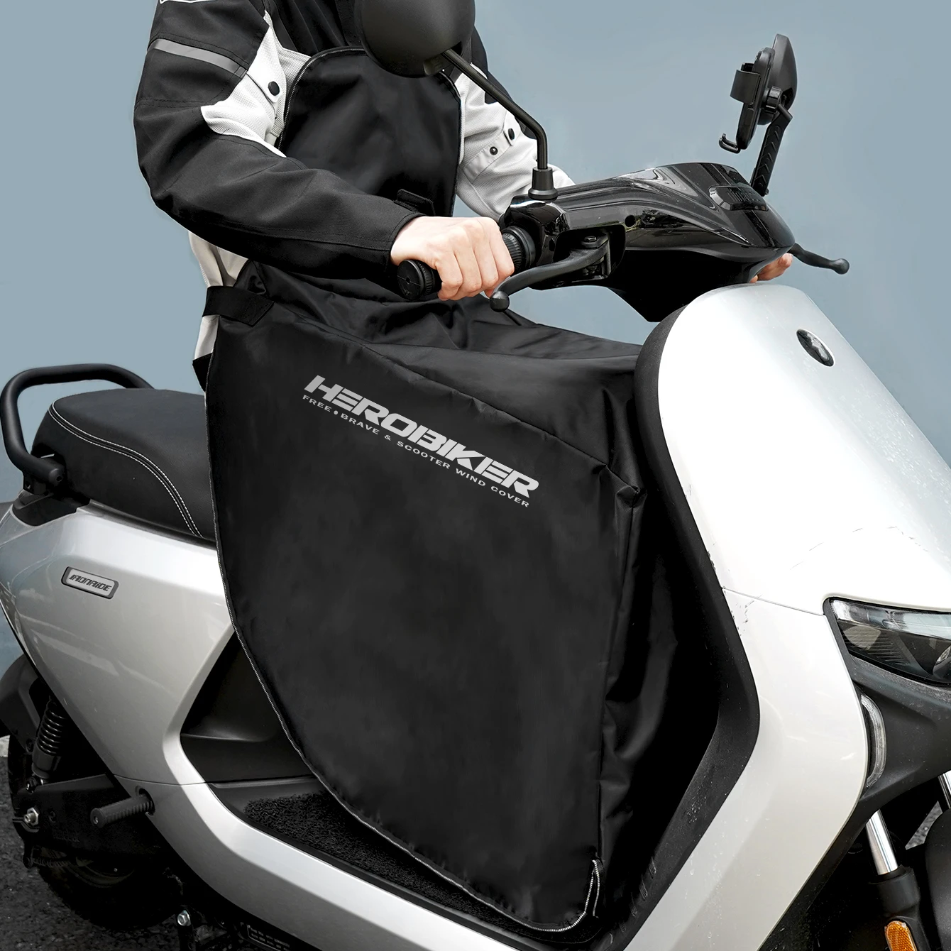 Motorcycle Windbreak With Winter Warmth And Fleece Riding Apron Outdoor Waterproof And Cold Proof Motorcycle Cover