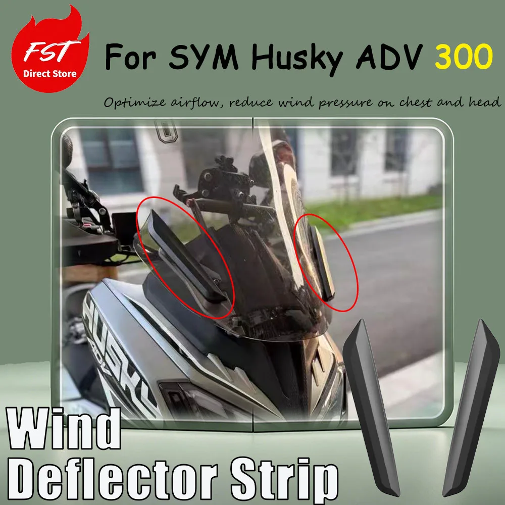 For SYM Husky ADV 300 special modification accessory front windshield pressure strip air duct decoration