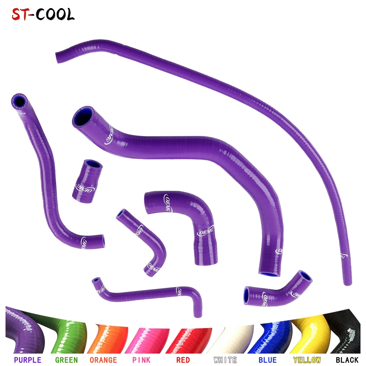 For 1998-2001 Yamaha YZF R1 YZF-R1 1999 2000 Radiator Hoses Kit Silicone Tubes Pipes 8Pcs 10 Colors