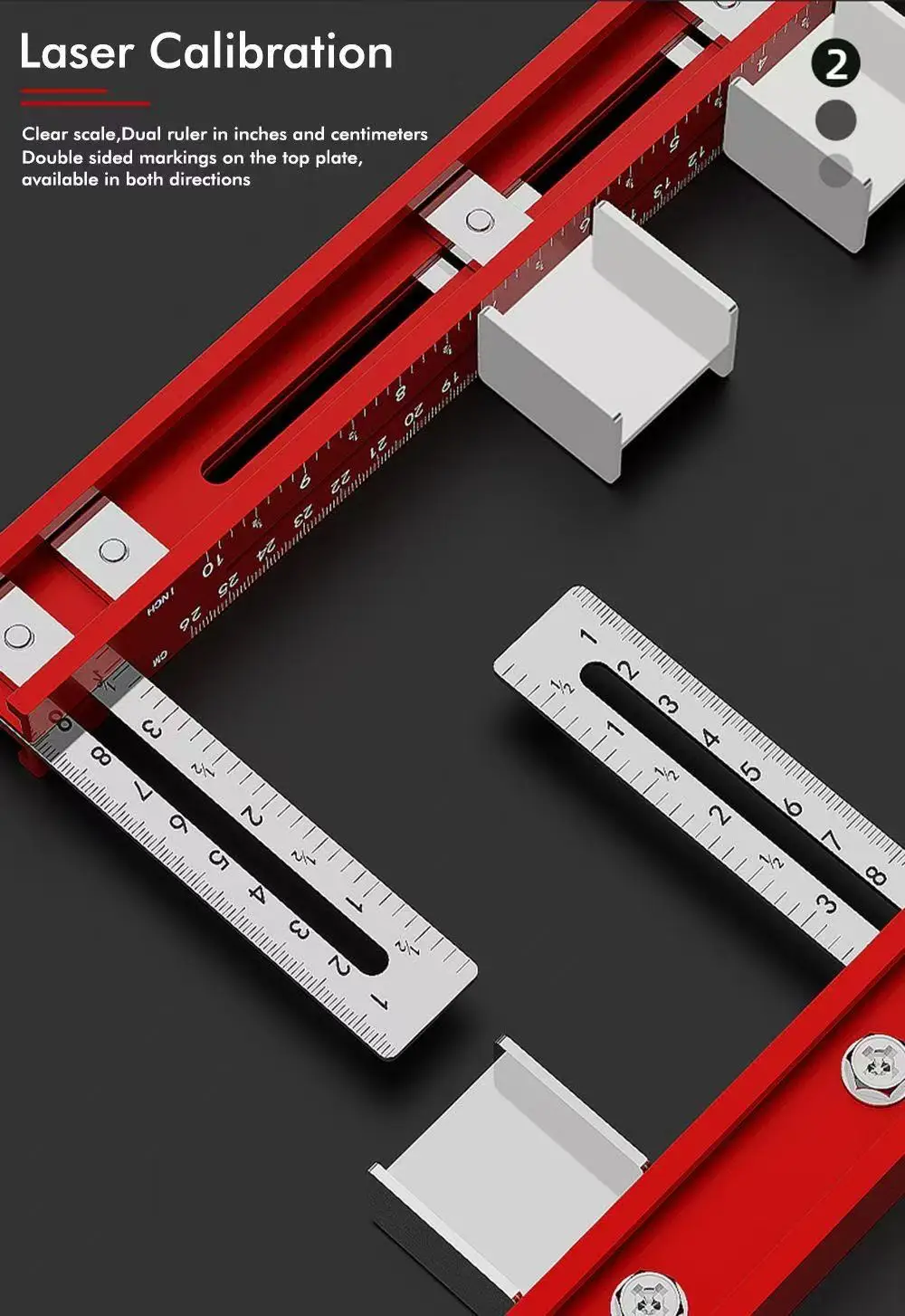 Woodworking Aluminum Alloy Closet Rod Installation Fixture Template Tool Positioning Rod Drilling Positioning Ruler 1-90MM