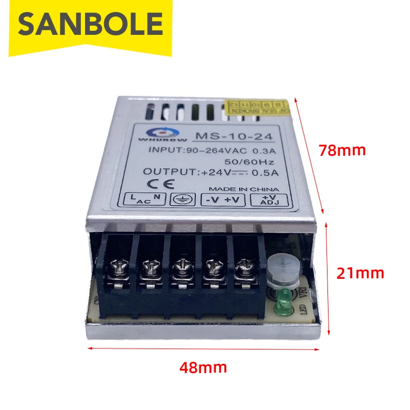 Switch Power Supply MS-10-12 Mini Ultra-thin 10W 5V12V24V Metal Shell Single Output LED Strip For Monitor