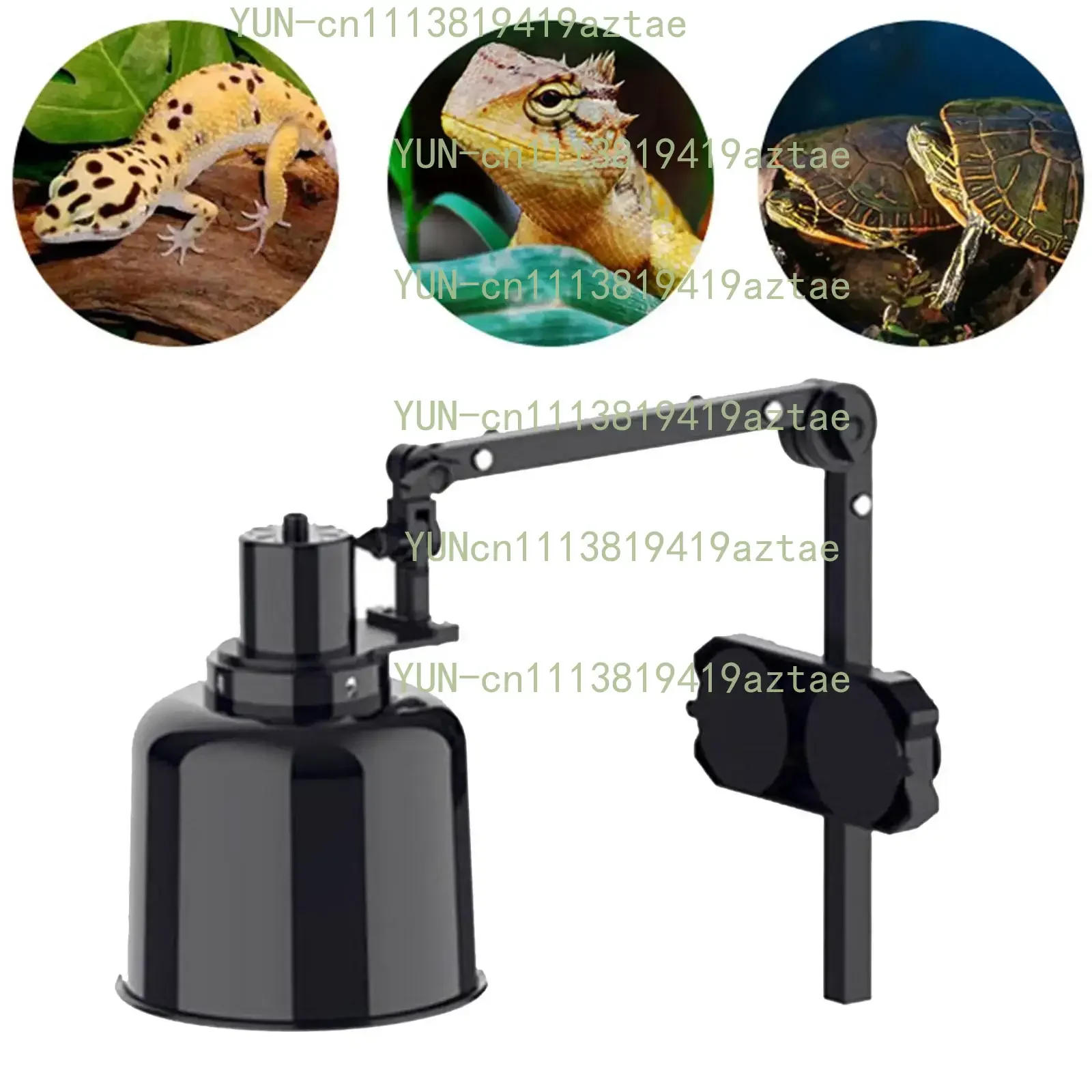 Versatile Metal Reptile Lamp Stand Adjustable Height Retractable Heat Light Holder for Terrarium and Aquarium Lamp Support
