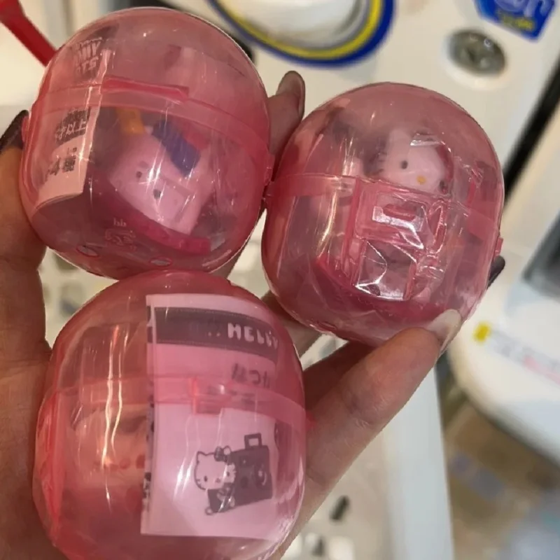 Echte Sanrio Hello Kitty Camera Wekker Nostalgische Hangers Blind Box 50e Verjaardag Ornament Cartoon Anime Speelgoed Cadeau