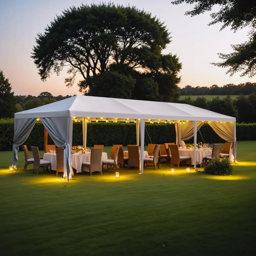 Tienda de campaña para fiestas, carpa de 10x30 para fiestas, carpa de boda al aire libre para fiestas, carpa para eventos de barbacoa, refugio para Gazebo de Patio