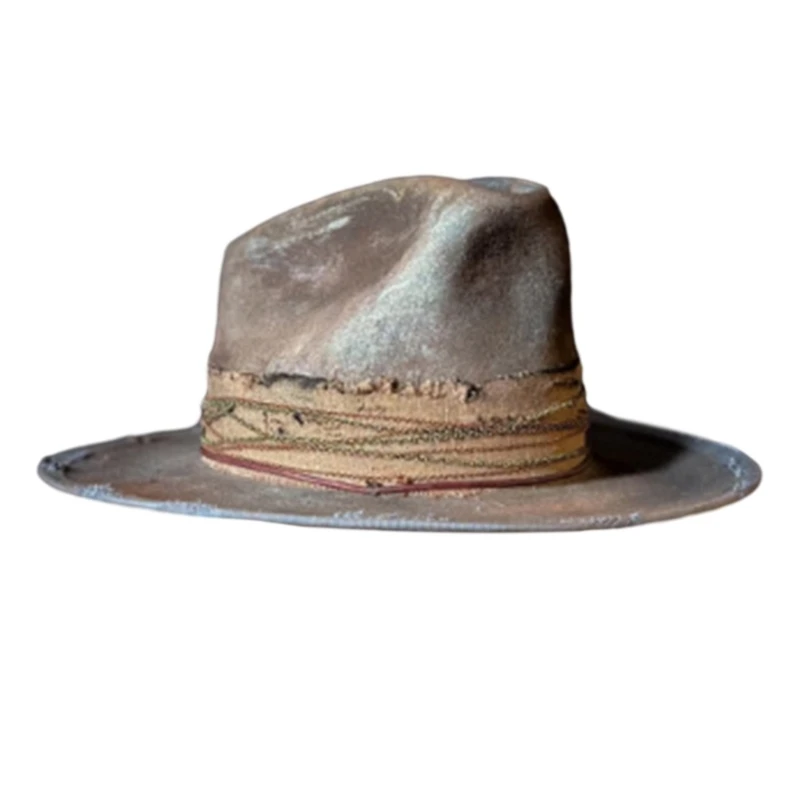 

Wool Fedora Western Short Brim Hat for Women Men Photo Props Western Fedora for Men Women Unisex Wear