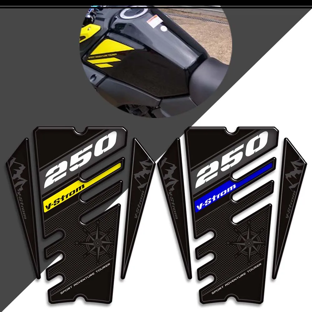 

For Suzuki V-STROM VSTROM V STROM DL 250 SX 250SX Adventure Tank Pad Protector Grips Stickers Decals Gas Fuel Oil Kit Knee