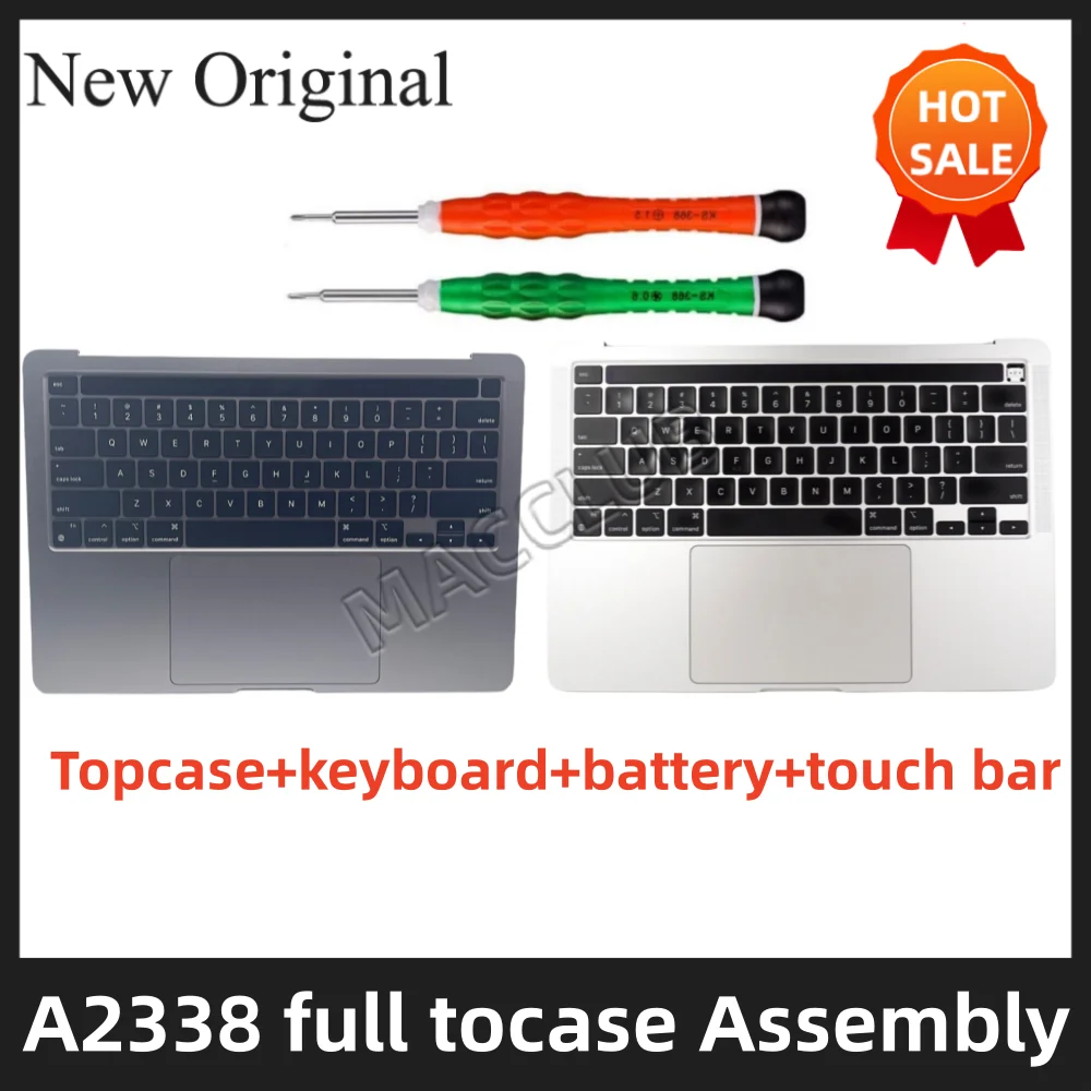 

A2338 Top case keyboard Assembly for Macbook Retina 13" A2338 M1 Late 2020 EMC 3578 battery keyboard Topcase Assembly