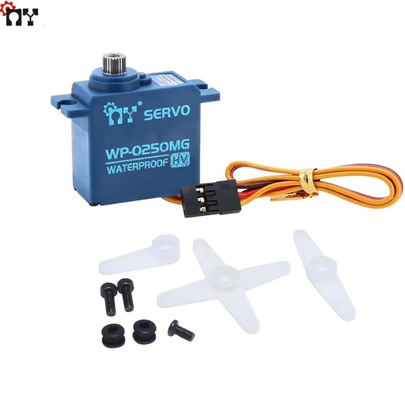 

MY Servo WP-0250MG 8,4 В 6,8 кг с высоким крутящим моментом, маленький E, маленький S 1/16, автомобильный водонепроницаемый маленький сервопривод
