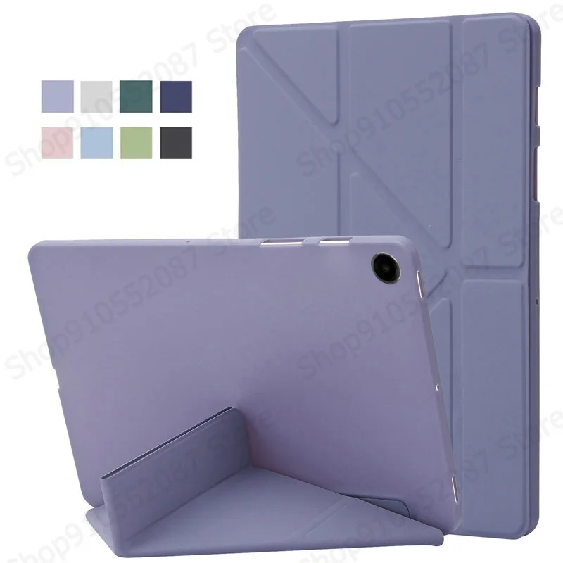 Image of Hülle für Honor Pad X8 10,1 Zoll, Y-Fold Soft-Silikon-Rückseite mit Ständer, Tablet-Hülle für Huawei MatePad T10s T10 s / Honor Pad X8