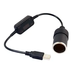 1 adet 5 v 2a usb 12 v dc soket çakmak soket, usb a erkek bir dişi adaptör çakmak soket dönüştürücü, elektronik aksesuarlar, araba En iyi 10 satış kiti-dönüştürücü-bisiklet-elektrik-1 numara