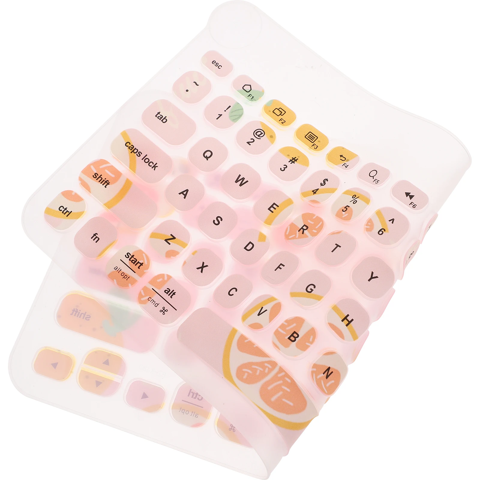 

Slim Flexible Cover For K380 Laptop Dustproof Protective Skin Rounded Corner Fit Comfortable Feel Clear Backlighting Durable