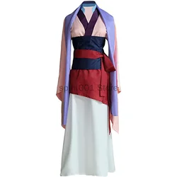 New Cosplay Anime Mulan Costume Womens Kids Chinese Hanfu Costume Princess Dress Deluxe Adult Cosplay for Halloween Party