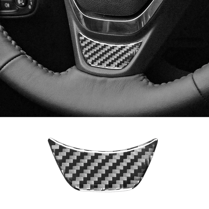 1 Pcs Car Steering Wheel Accessories Carbon Fiber For Chevrolet Equinox 2017 2018 2019 2020 2021 2022