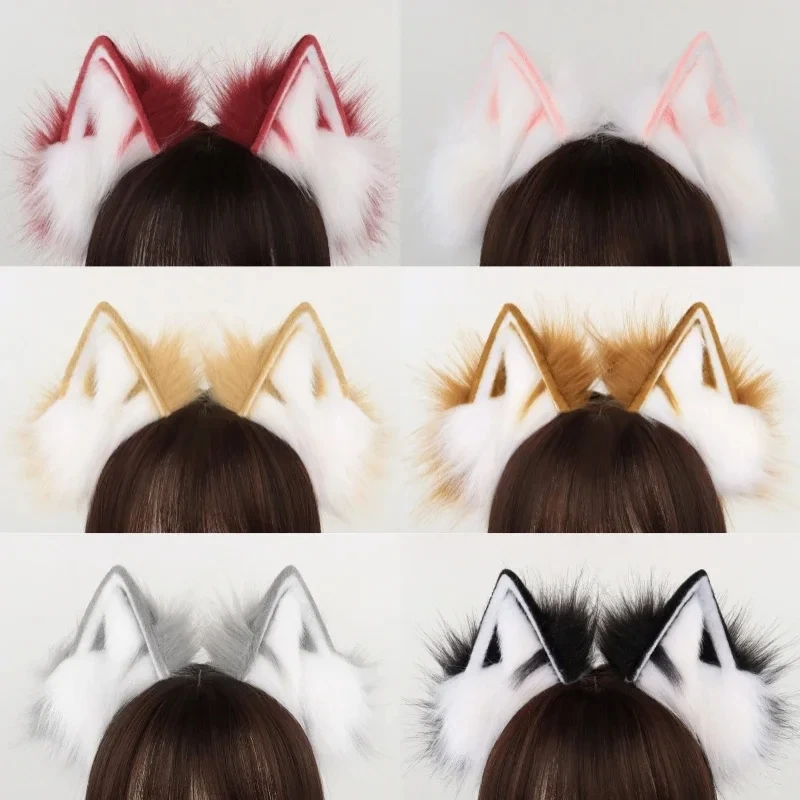 

Fox Ear Headband Japanese Plush Cat Ears Animal Ear Hairpin Hair Accessories Cosplay Cute Celebrity Performance Props